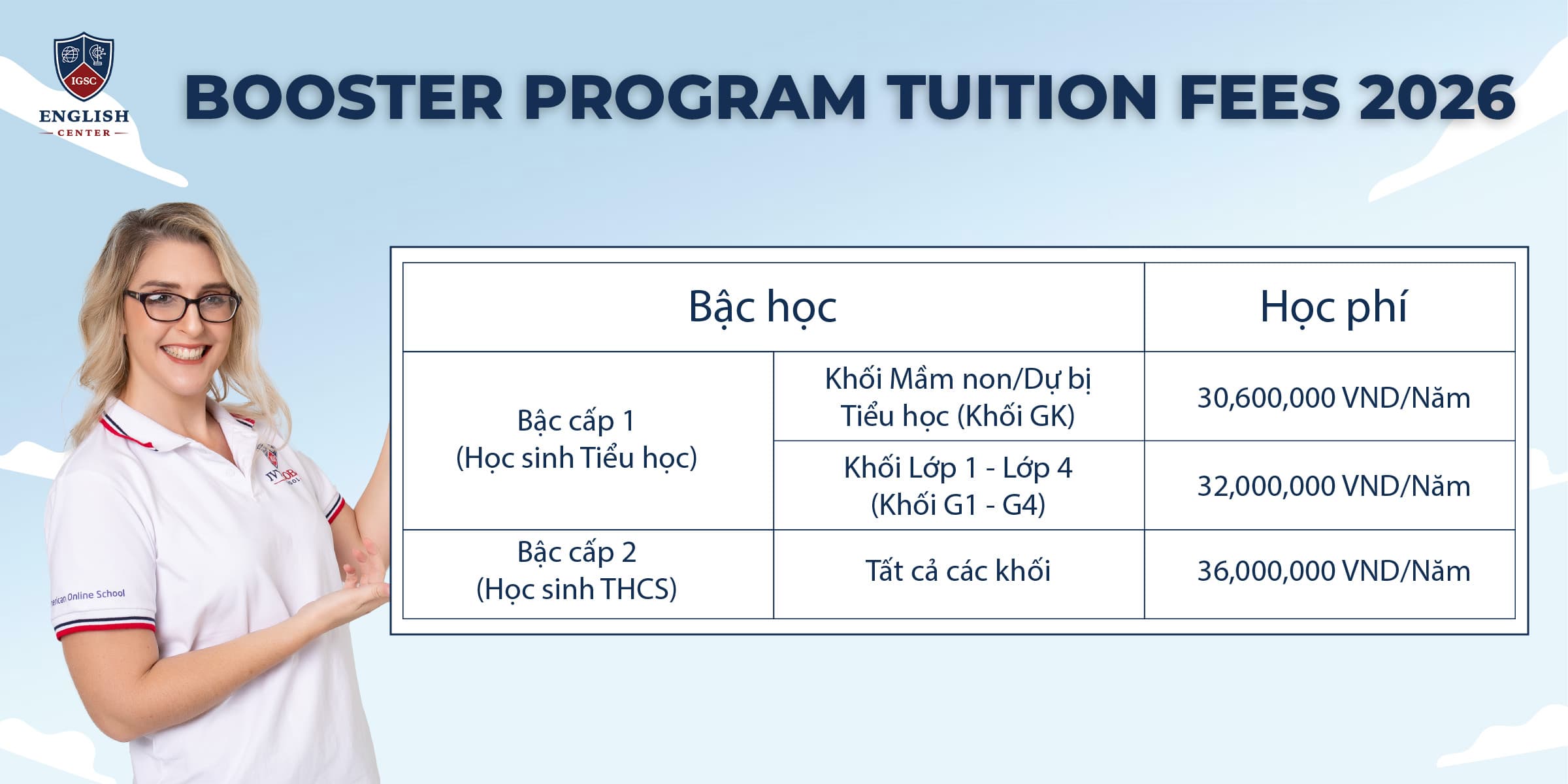 Học phí Booster Program